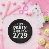 schrikkeljaar schrikkeldag feest feb 29e verjaarda papieren bordje (Feest)