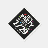 schrikkeljaar schrikkeldag feest feb 29e verjaarda servet (Hoek)