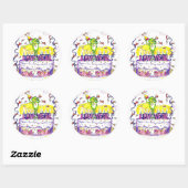 schrikkeljaar Sticker rond (Vel)