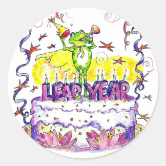 schrikkeljaar Sticker rond