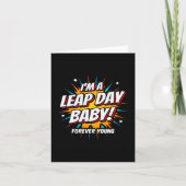 schrikkeljaar verjaardag feb 29e schrikkeldag verj kaart (Voorkant)