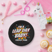 schrikkeljaar verjaardag feb 29e schrikkeldag verj papieren bordje (Feest)