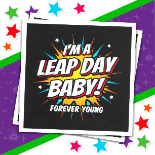 schrikkeljaar verjaardag feb 29e schrikkeldag verj servet