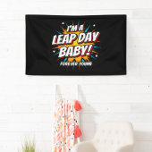 schrikkeljaar verjaardag feb 29e schrikkeldag verj spandoek (Insitu)