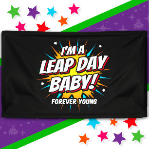 schrikkeljaar verjaardag feb 29e schrikkeldag verj spandoek