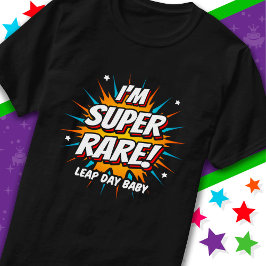 schrikkeljaar verjaardag feb 29e schrikkeldag verj t-shirt