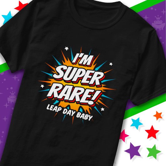 schrikkeljaar verjaardag feb 29e schrikkeldag verj t-shirt