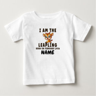 schrikkeljaar verjaardag Funny Leaping Baby Giraff