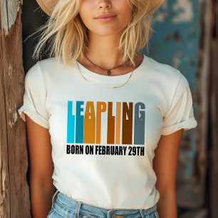 schrikkeljaar verjaardag geboren februari 29 Leapl T-shirt