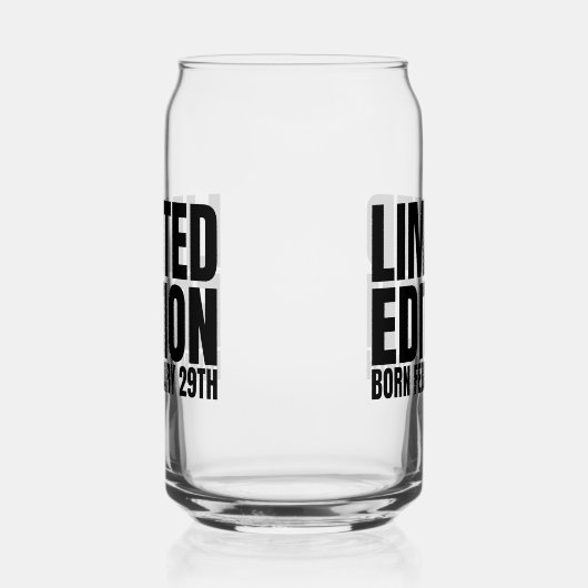 schrikkeljaar verjaardag geboren februari 29 schri blikvorm glas (Links)