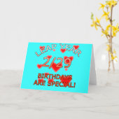 schrikkeljaar verjaardagen zijn bijzonder! kaart (Gele Bloem)