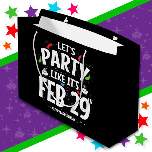 schrikkeljaar verjaardagsfeestje feb 29e sprong da groot cadeauzakje