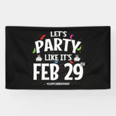 schrikkeljaar verjaardagsfeestje feb 29e sprong da spandoek (Horizontaal)