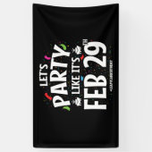 schrikkeljaar verjaardagsfeestje feb 29e sprong da spandoek (Verticaal)