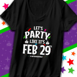 schrikkeljaar verjaardagsfeestje feb 29e sprong da t-shirt