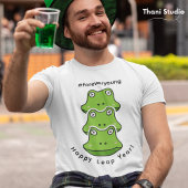 schrikkeljaar voor altijd jong 3 kikkers feb 29 vi t-shirt