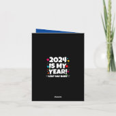 schrikkeljaardag 2024 is mijn jaar feb 29e verjaar kaart (Achterkant)