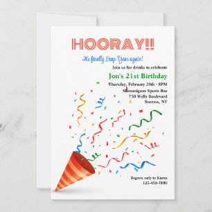 Schrikkeljaarviering Kaart