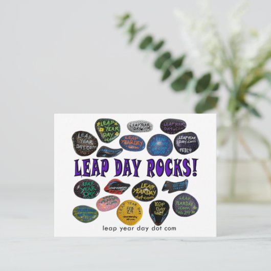 SCHRIKKELOPERDAG STENEN! BRIEFKAART (Staand voorkant)