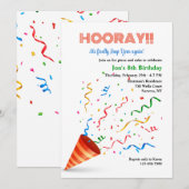 Schrikkelverjaardagsfeestje Kaart (Voorkant / Achterkant)