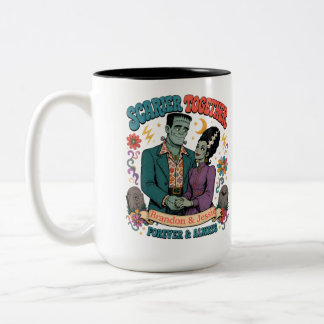 Schrikwekkender Samen- Voor Altijd en Altijd Hallo Tweekleurige Koffiemok