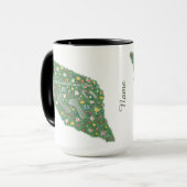 Schritt für Schritt zum Glück Tasse Becher Mok (Voorkant links)