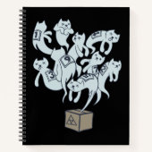 Schrödinger Cat 9 Lives Notitieboek (Voorkant)