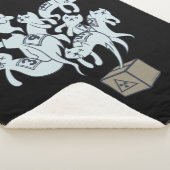 Schrödinger Cat 9 Lives Sherpa Deken (3/4)