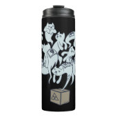 Schrödinger Cat 9 Lives Thermosbeker (Voorkant)