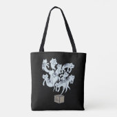Schrödinger Cat 9 Lives Tote Bag (Achterkant)