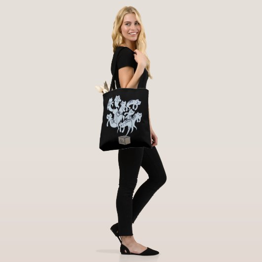 Schrödinger Cat 9 Lives Tote Bag (Op model)
