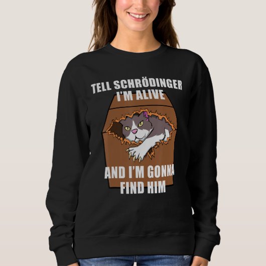 Schrodinger Cat Dead & Alive Student Physics Trui (Voorkant)