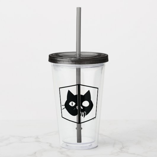 Schrödinger Cat Graphic Acryl Drinkbeker (Voorkant)