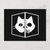 Schrödinger Cat Graphic Briefkaart (Voorkant)