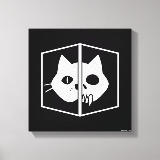 Schrödinger Cat Graphic Canvas Afdruk (Voorkant)