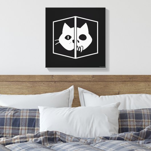 Schrödinger Cat Graphic Canvas Afdruk (Insitu (Slaapkamer))