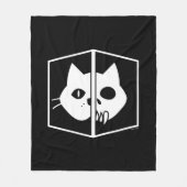 Schrödinger Cat Graphic Fleece Deken (Voorkant)