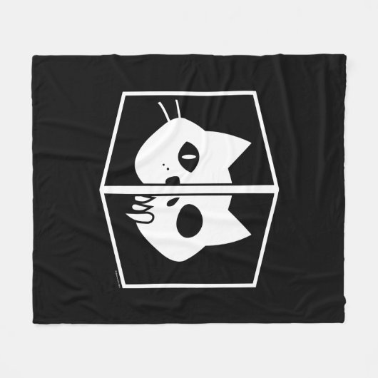 Schrödinger Cat Graphic Fleece Deken (Voorkant (Horizontaal))