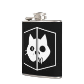 Schrödinger Cat Graphic Heupfles (Links)