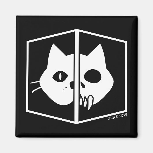 Schrödinger Cat Graphic Magneet (Voorkant)
