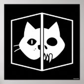 Schrödinger Cat Graphic Poster (Voorkant)