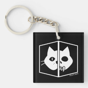 Schrödinger Cat Graphic Sleutelhanger