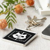 Schrödinger Cat Graphic Sleutelhanger (Zijkant)