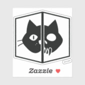 Schrödinger Cat Graphic Sticker (Vel)