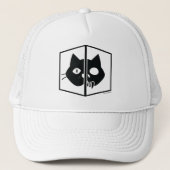 Schrödinger Cat Graphic Trucker Pet (Voorkant)