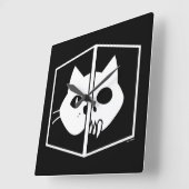 Schrödinger Cat Graphic Vierkante Klok (Hoek)