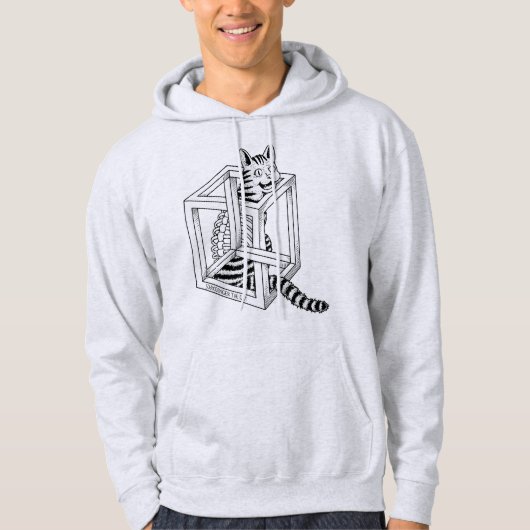 Schrodinger de kat hoodie (Voorkant)