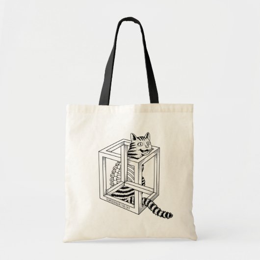 Schrodinger de kat tote bag (Voorkant)