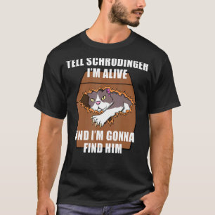 Schrodinger Kat Dode & Levende Student Natuurkunde T-shirt