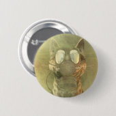 Schrödinger onderschat de kattenknop ronde button 5,7 cm (Voorkant /achterkant)